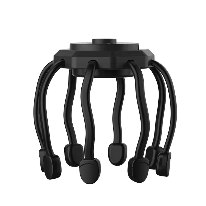 NeuroRelax™ Octopus Head Massager: 20-Contact Electric Scalp Massager with Red Light Therapy