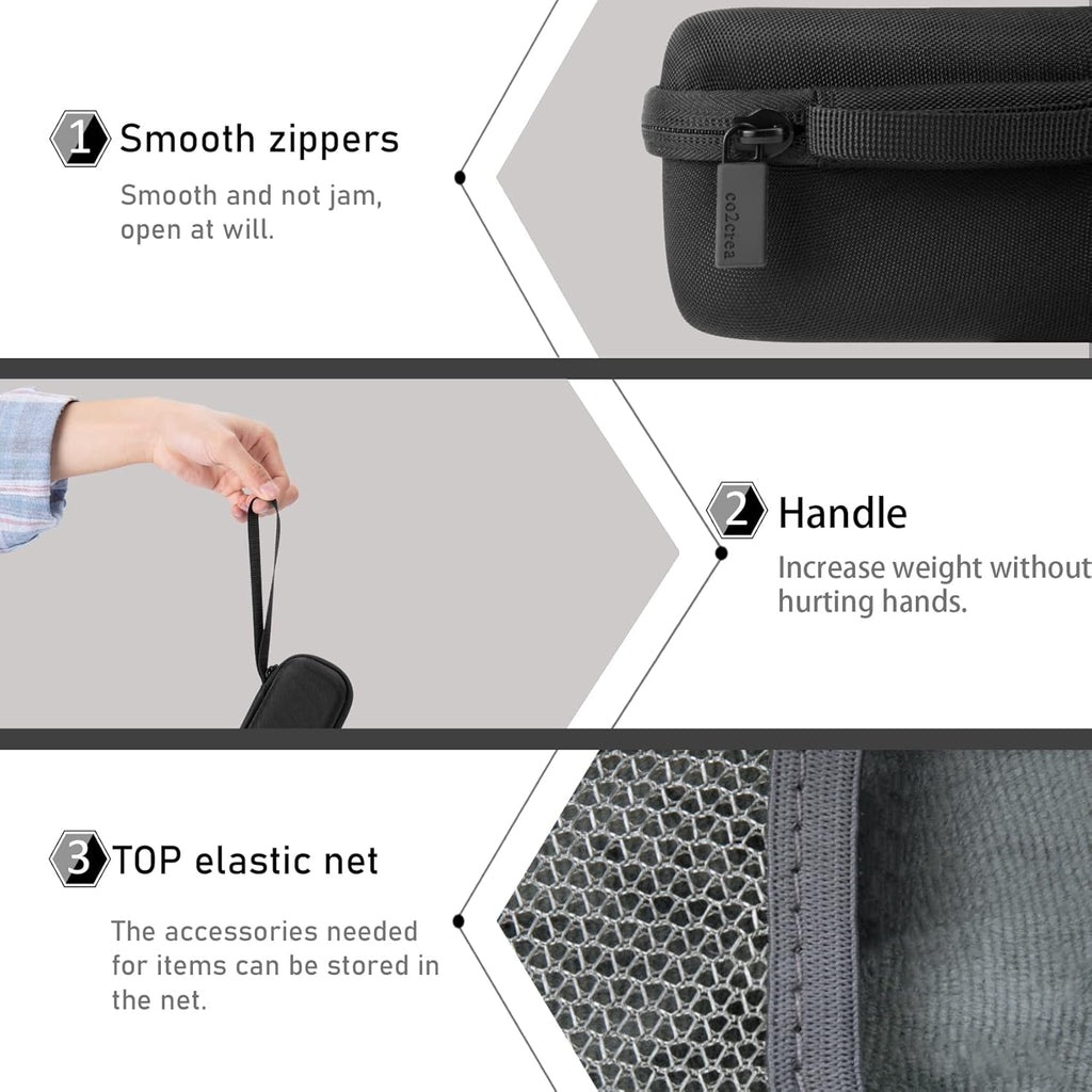 Hard Case Replacement for Anker Soundcore/Soundcore 2 / Motion B Portable Outdoor Sports Bluetooth Speaker (Black)